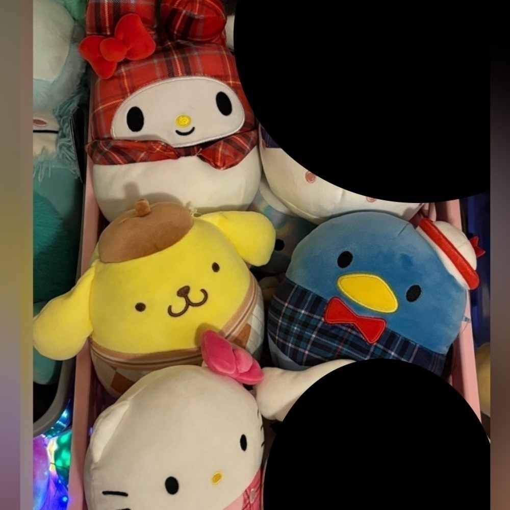 Hello kitty And Friends 6.5” Plaid Edition Original Squishmallows 4 Piece Bundle